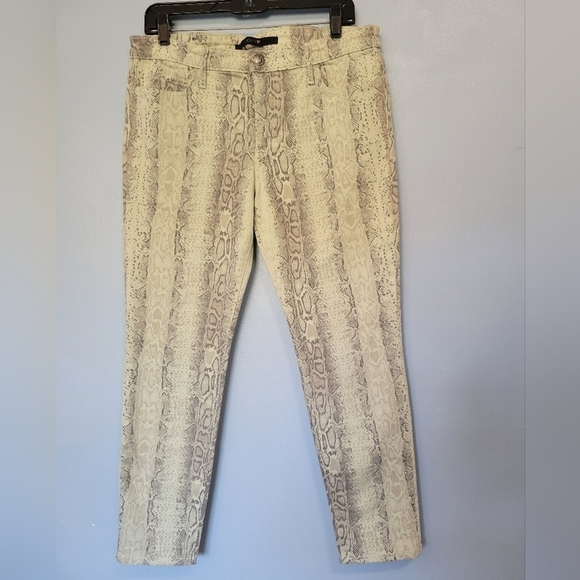 Joe's The High Water Mint Green Snakeskin Print Size 31 - Picture 1 of 10